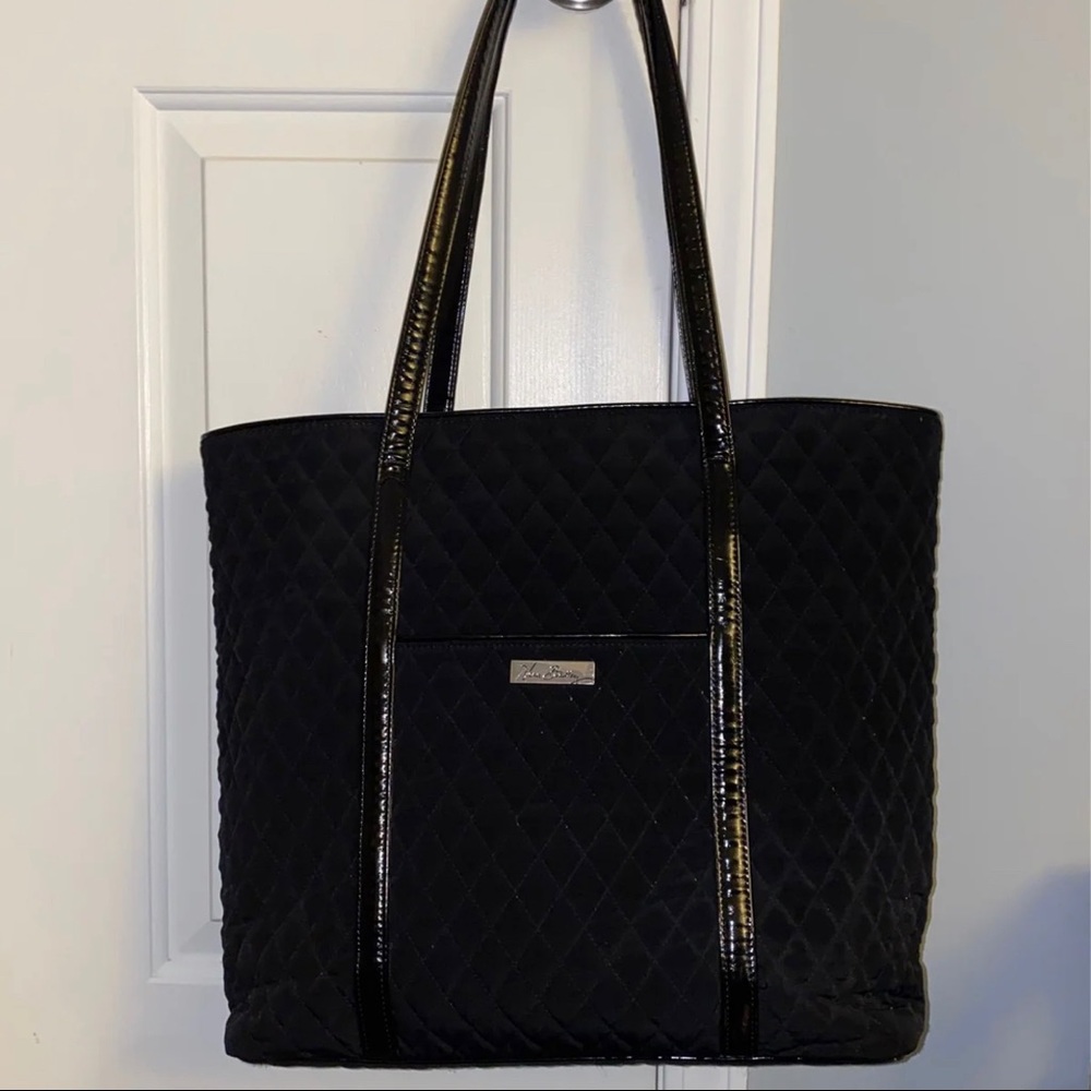 Large black Vera Bradley tote